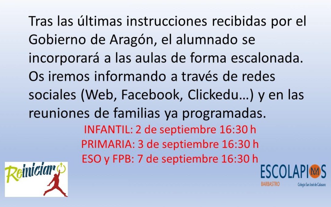INFORMACIÓN PRINCIPIO DE CURSO 20-21